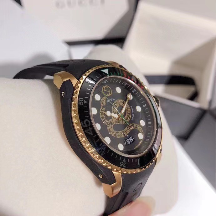 Gucci Dive Gold Plated Snake Dial - DesignerGu