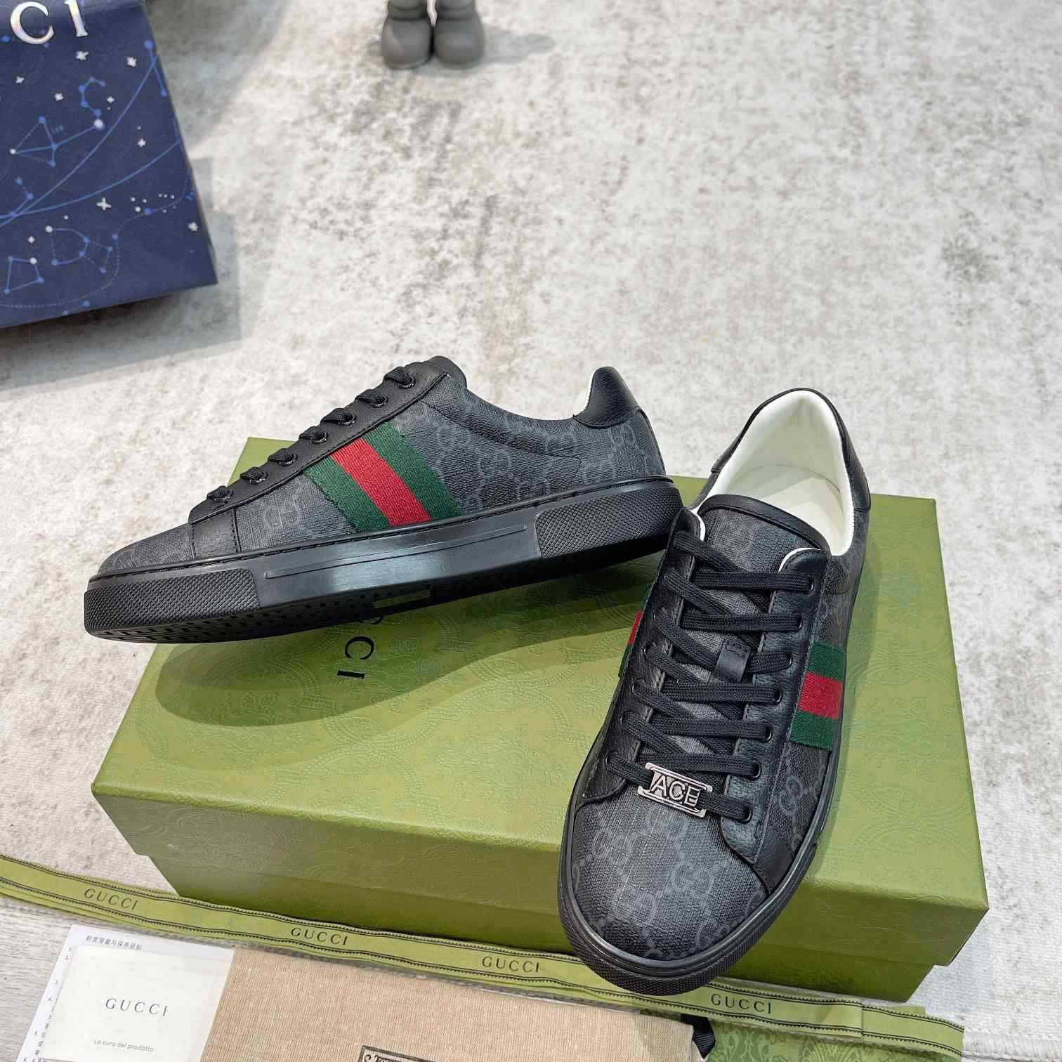 Gucci Ace Sneaker With Web - DesignerGu