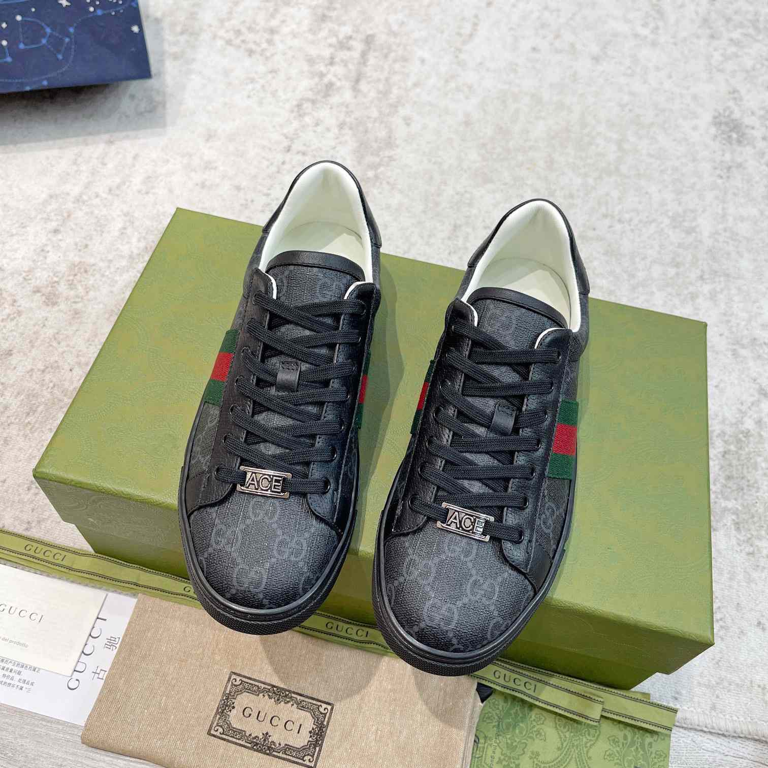 Gucci Ace Sneaker With Web - DesignerGu