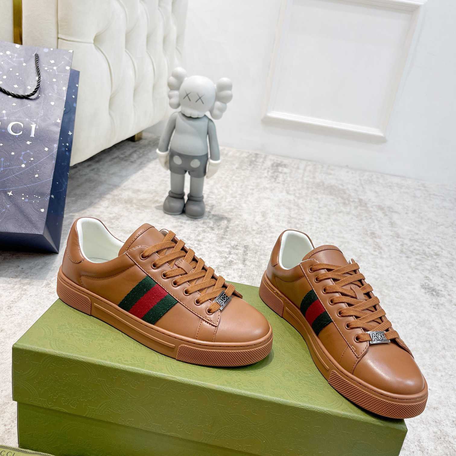 Gucci Ace Sneaker With Web (upon uk size) - DesignerGu