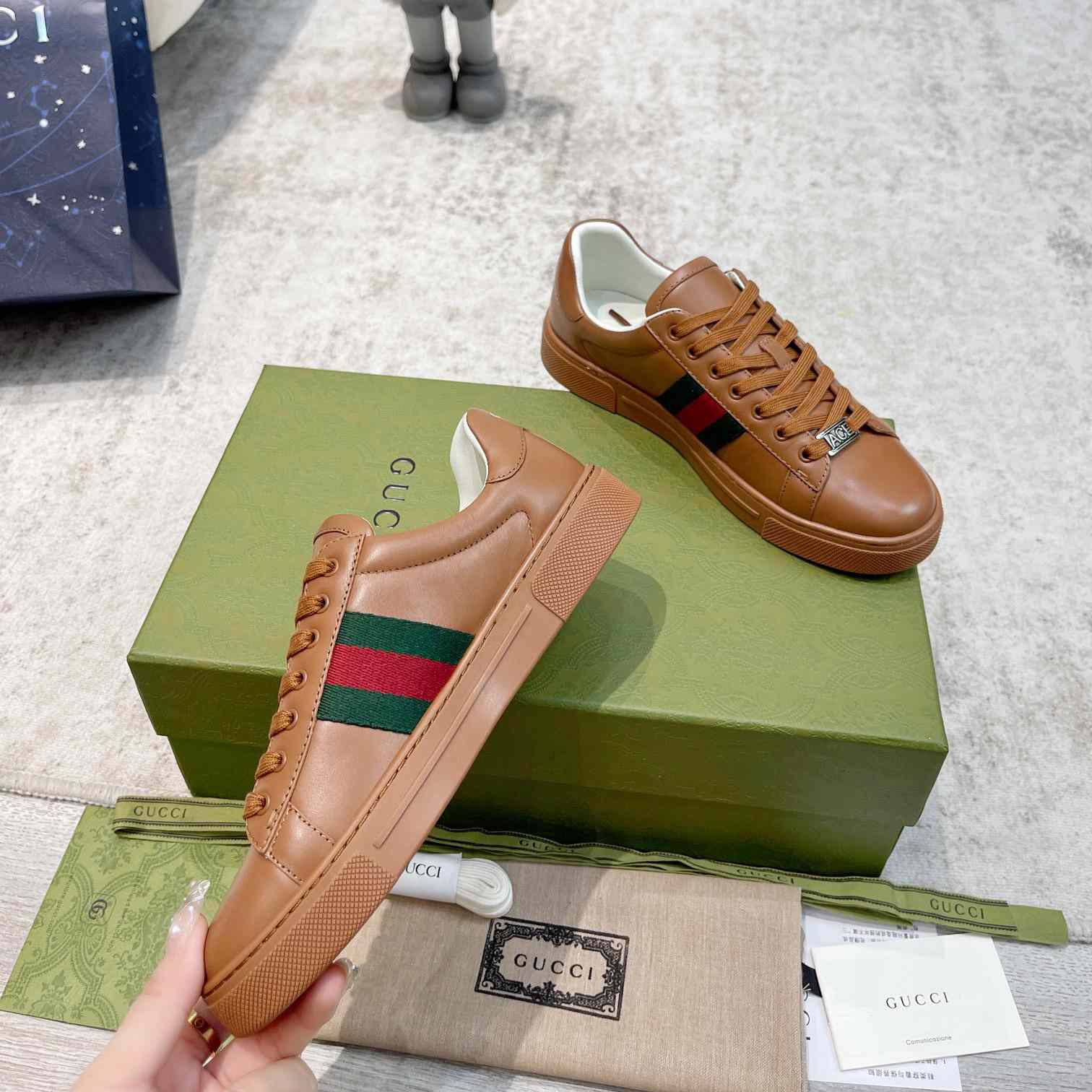 Gucci Ace Sneaker With Web (upon uk size) - DesignerGu