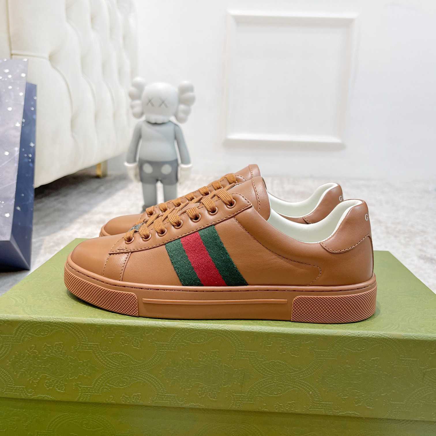 Gucci Ace Sneaker With Web (upon uk size) - DesignerGu