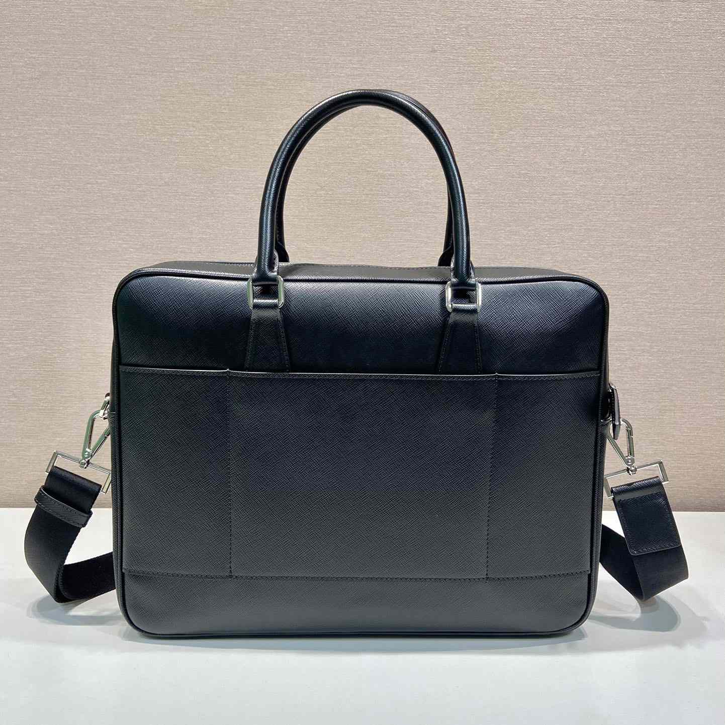 Prada Saffiano Leather Work Bag - DesignerGu