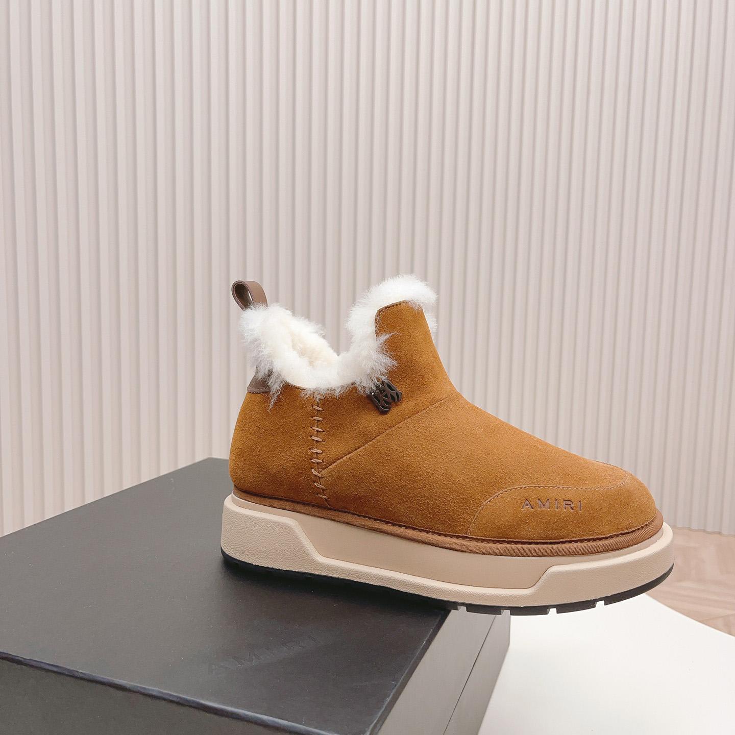 Amiri Malibu Shearling Lined Suede Boots - DesignerGu