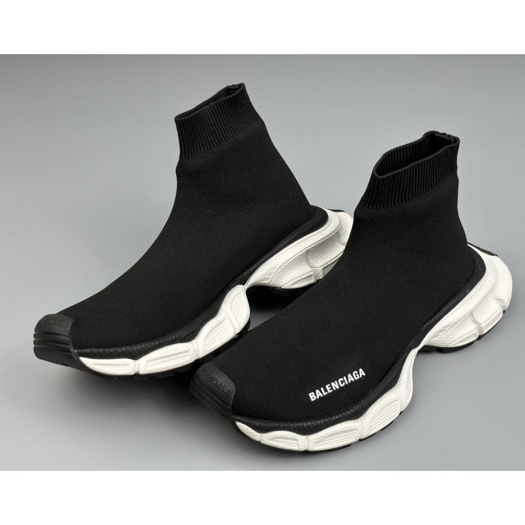 Balenciaga 3XL Sock Recycled Knit Sneaker In Black  - DesignerGu