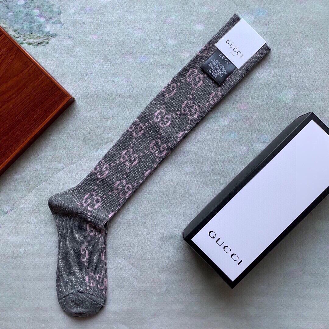 Gucci Lame GG Socks - DesignerGu