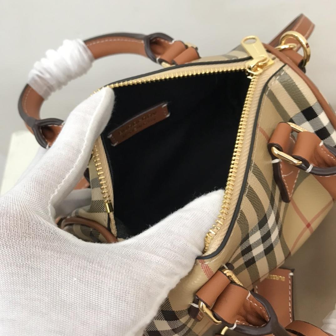 Burberry Check Mini Bowling Bag - DesignerGu