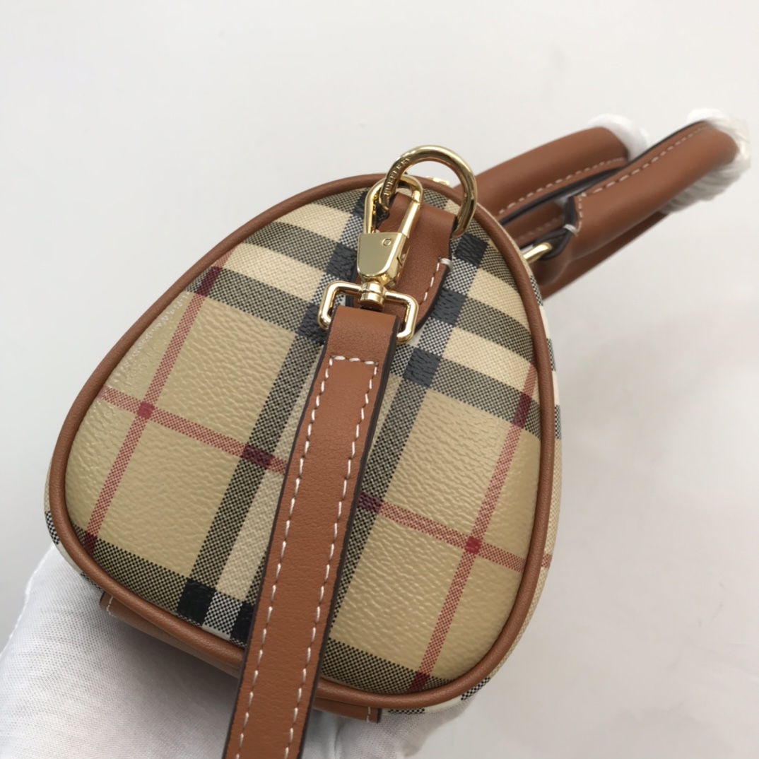 Burberry Check Mini Bowling Bag - DesignerGu