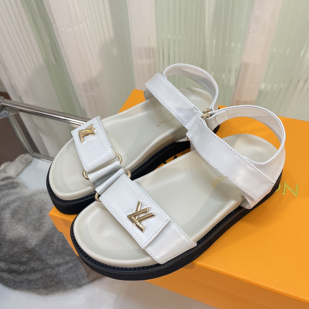 Louis Vuitton LV Sunset Comfort Flat Sandal    - DesignerGu