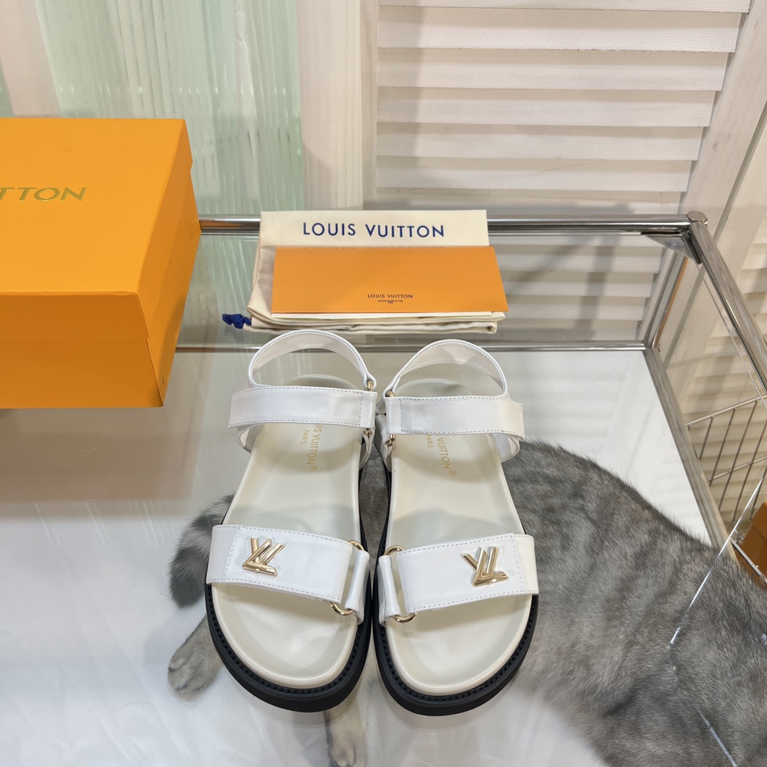 Louis Vuitton LV Sunset Comfort Flat Sandal    - DesignerGu