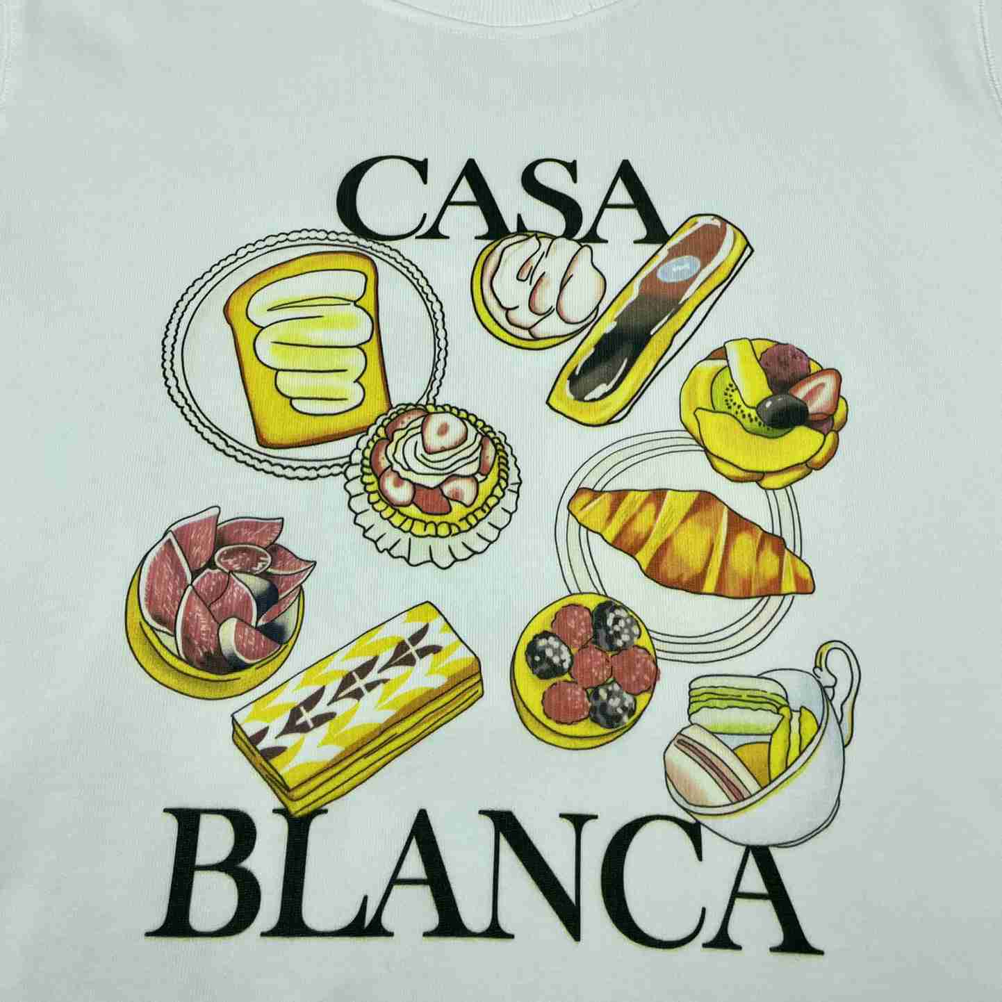 Casablanca Patisseries En Vol Printed Boyfriend Sweatshirt - DesignerGu