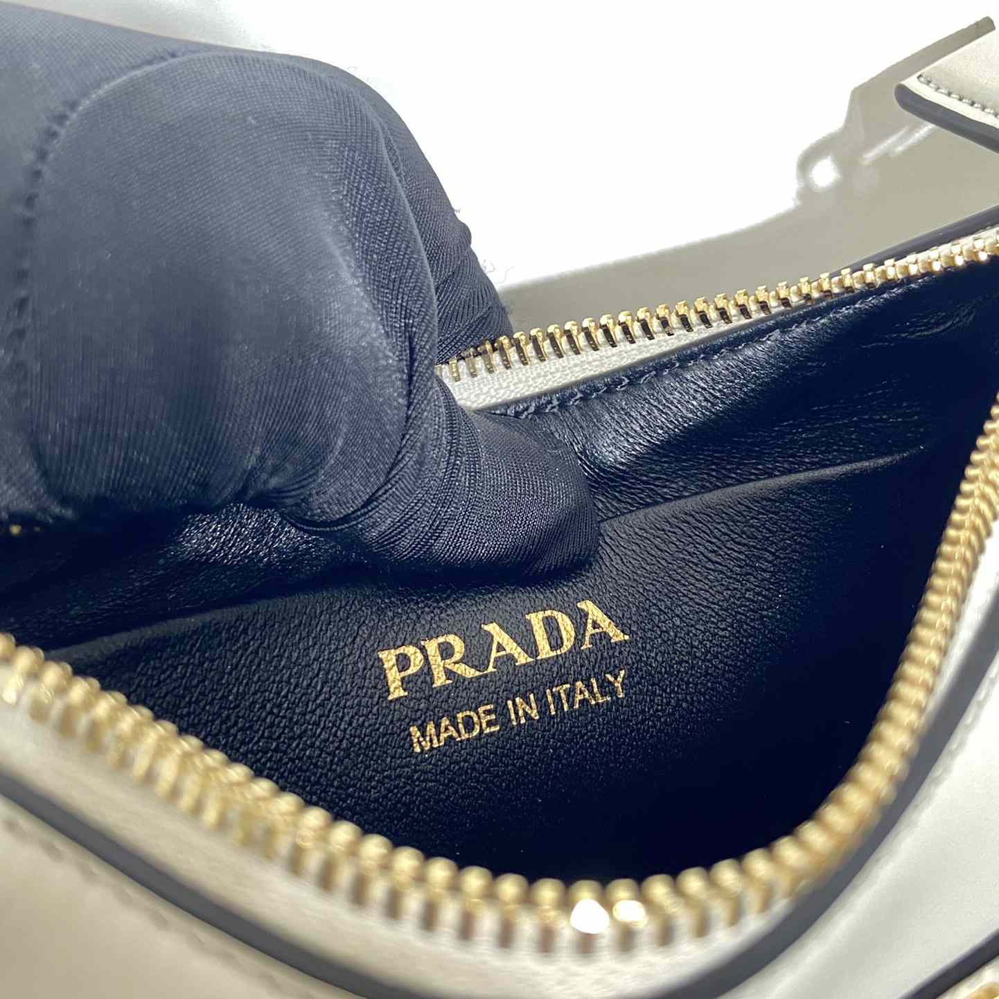 Prada Arqué Leather Mini Shoulder Bag - DesignerGu