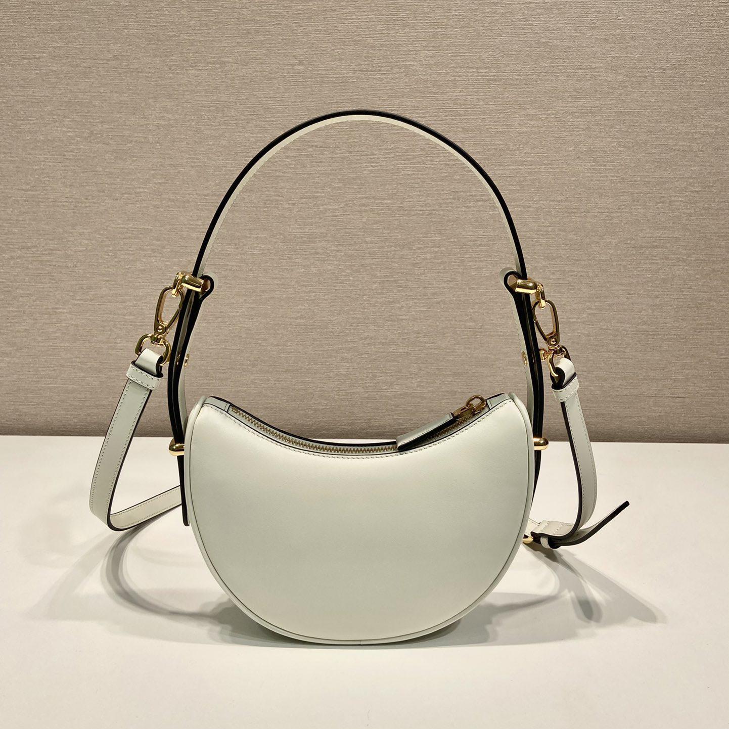 Prada Arqué Leather Mini Shoulder Bag - DesignerGu