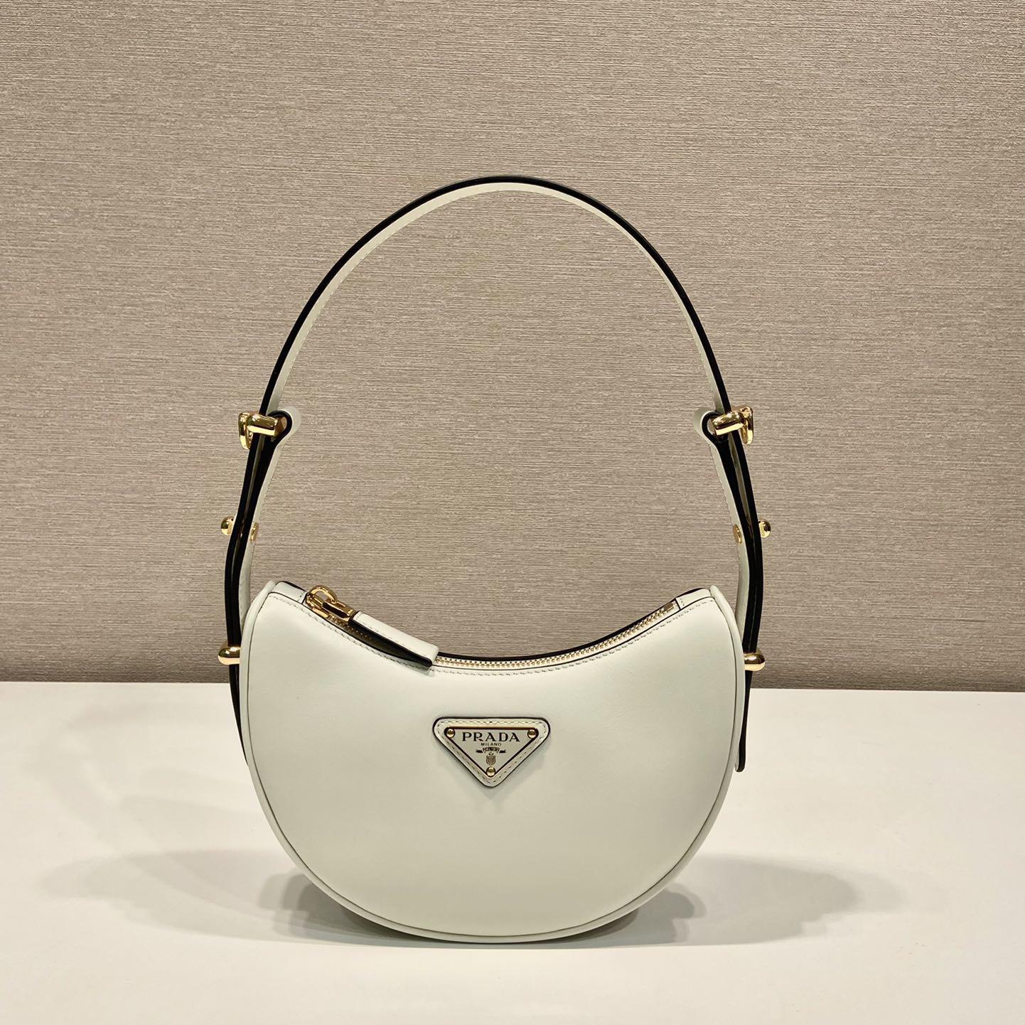 Prada Arqué Leather Mini Shoulder Bag - DesignerGu