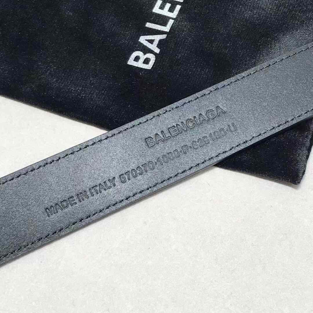 Balenciaga Bottle Opener D Ring Belt In Black - DesignerGu