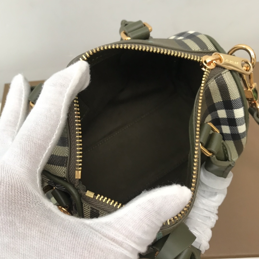 Burberry Check Mini Bowling Bag - DesignerGu