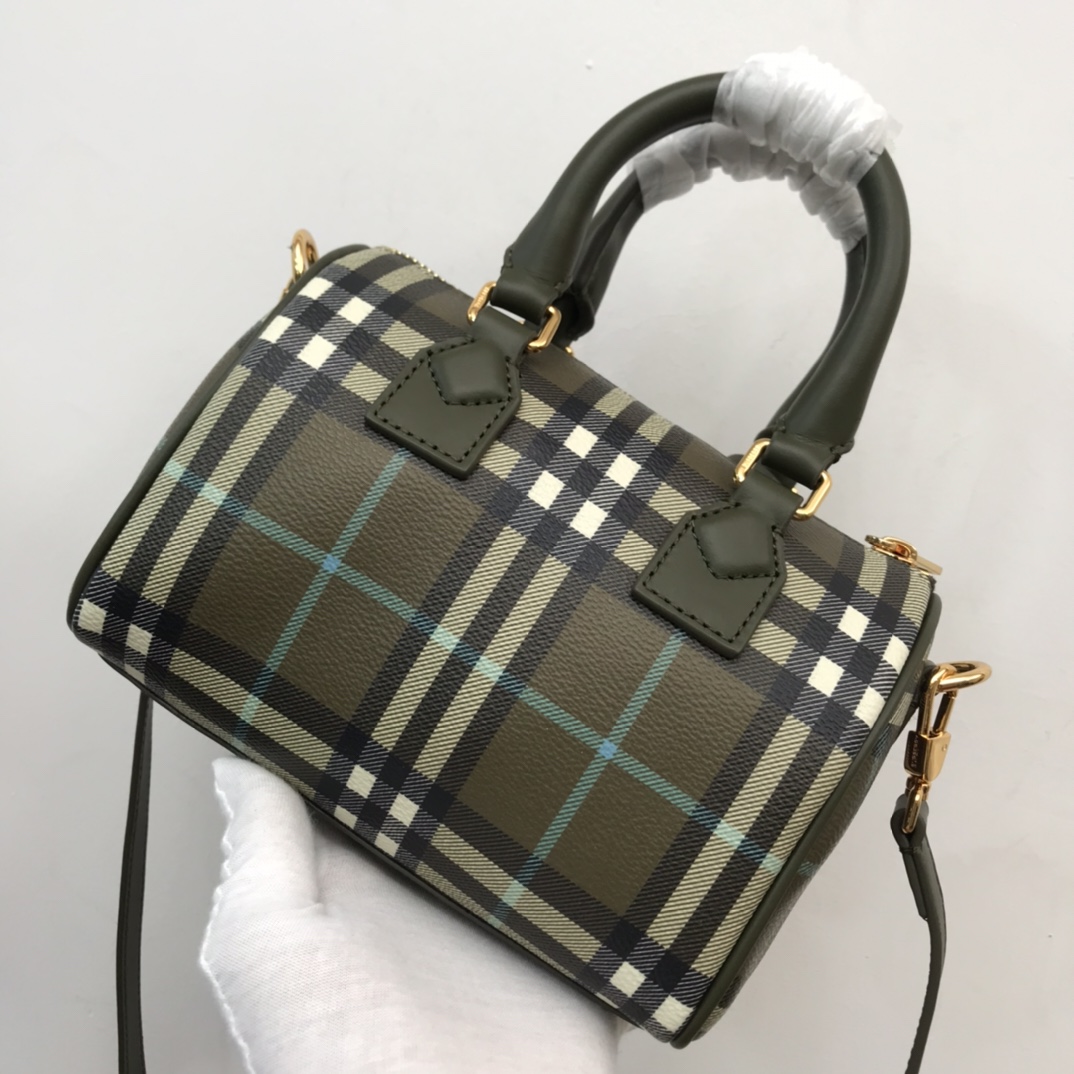 Burberry Check Mini Bowling Bag - DesignerGu