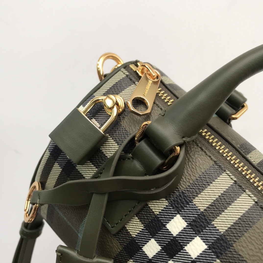 Burberry Check Mini Bowling Bag - DesignerGu