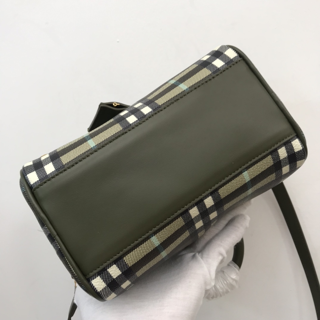 Burberry Check Mini Bowling Bag - DesignerGu