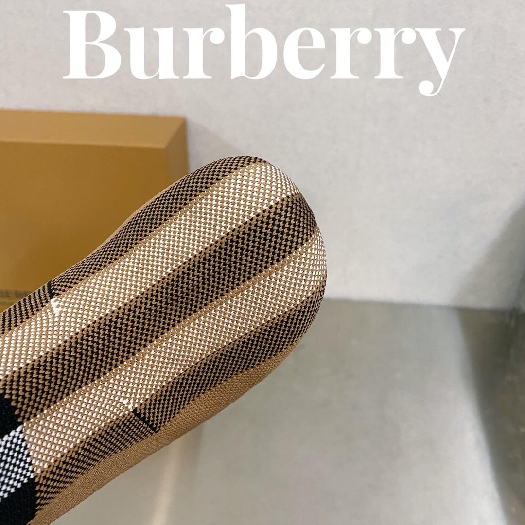 Burberry Knitted Check Sock Boots - DesignerGu