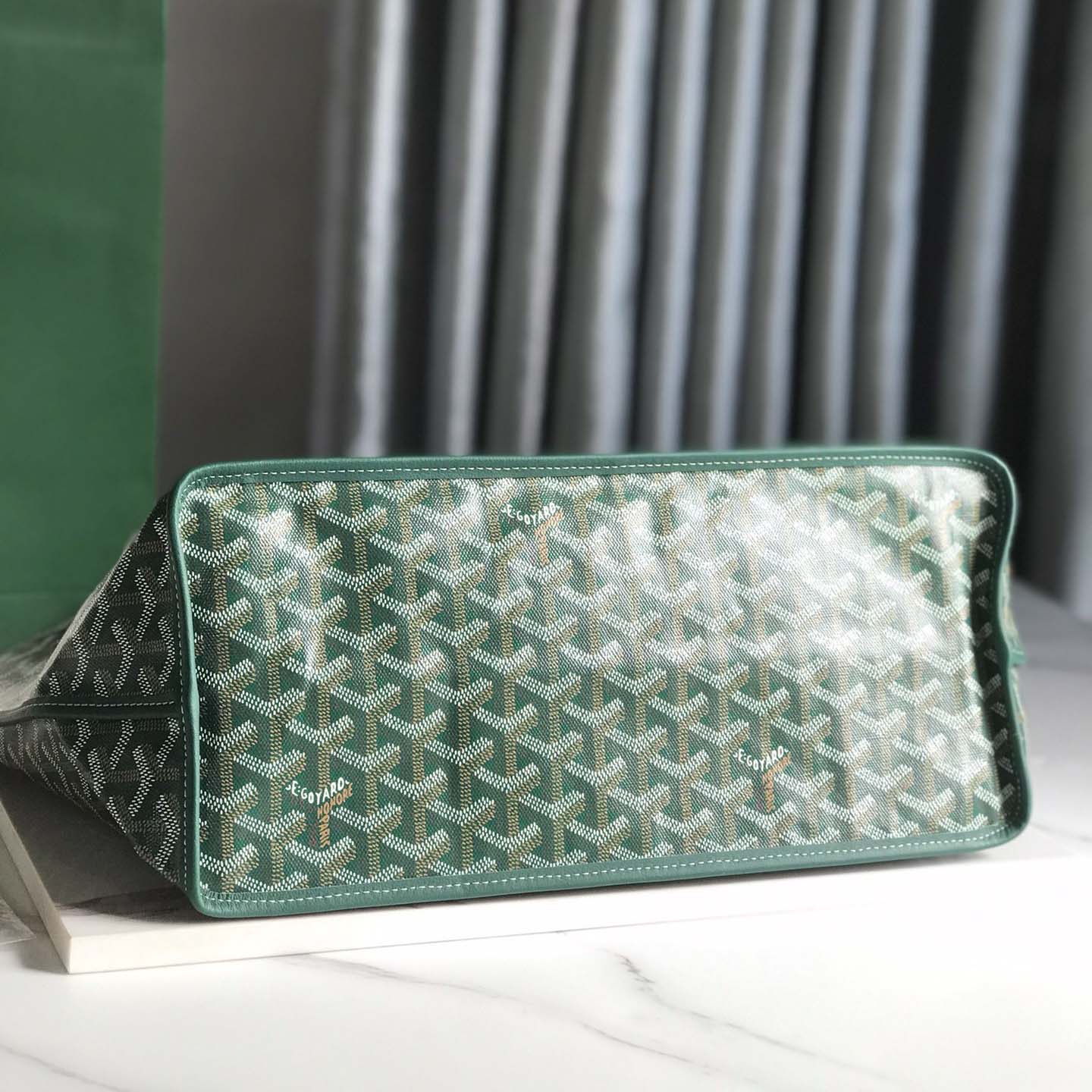 Goyard Saint Louis Tote Pm Green  (34-28-15cm) - DesignerGu