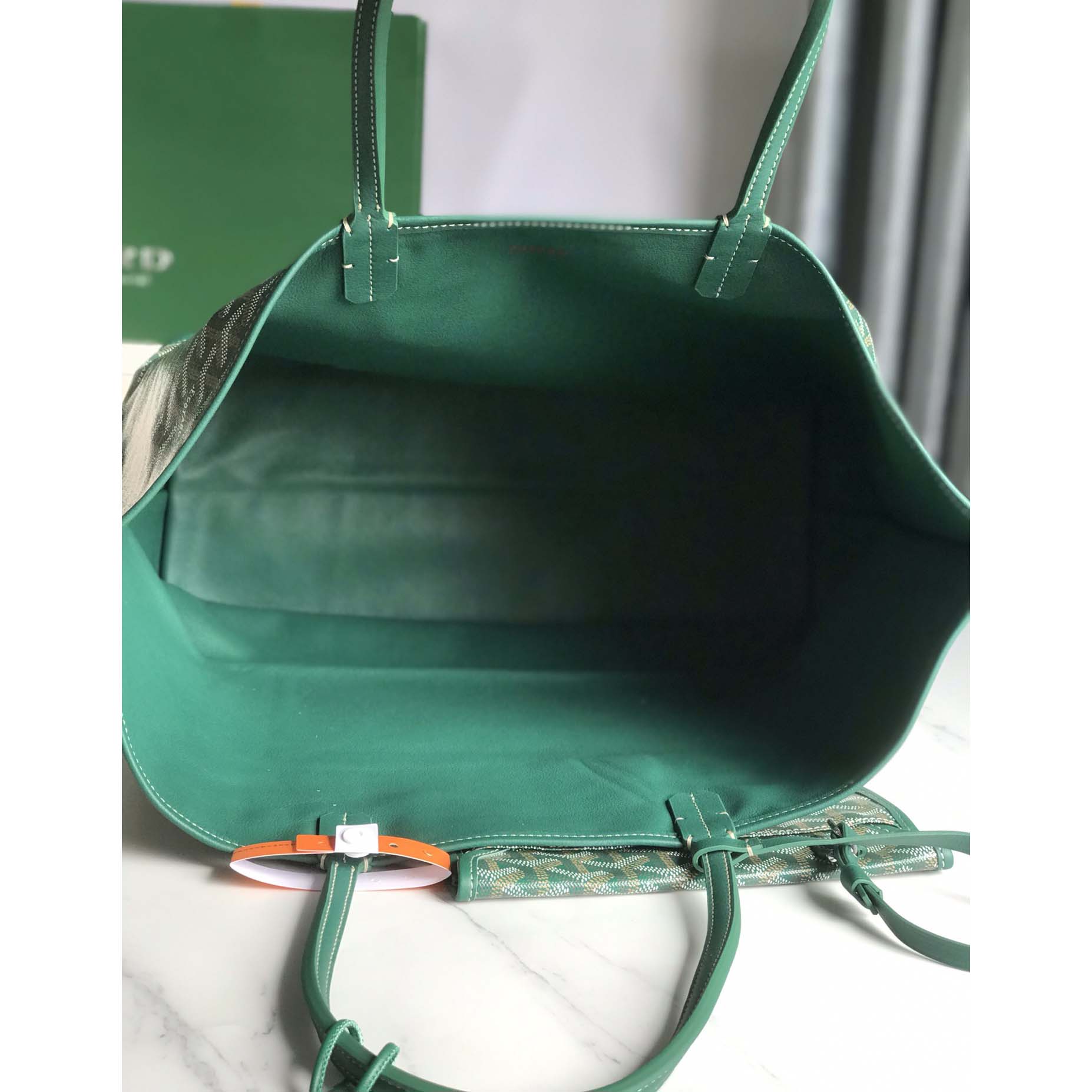 Goyard Saint Louis Tote Pm Green  (34-28-15cm) - DesignerGu