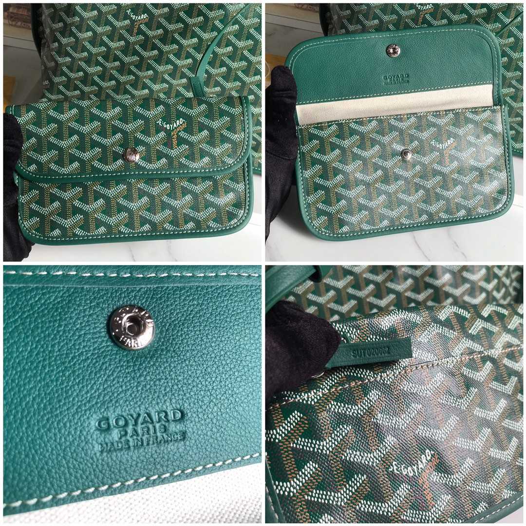 Goyard Saint Louis Tote Pm Green  (34-28-15cm) - DesignerGu