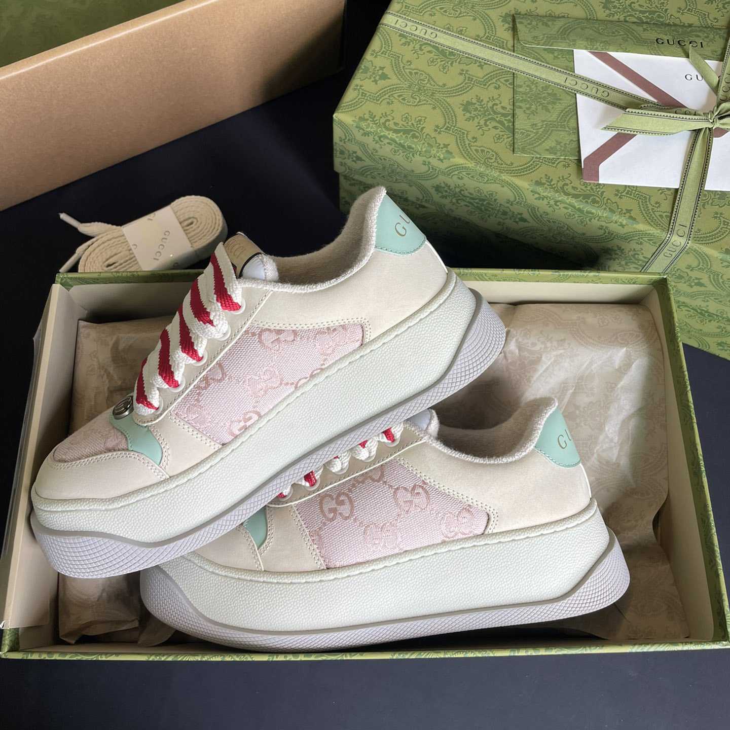 Gucci Women's Screener Sneaker - DesignerGu