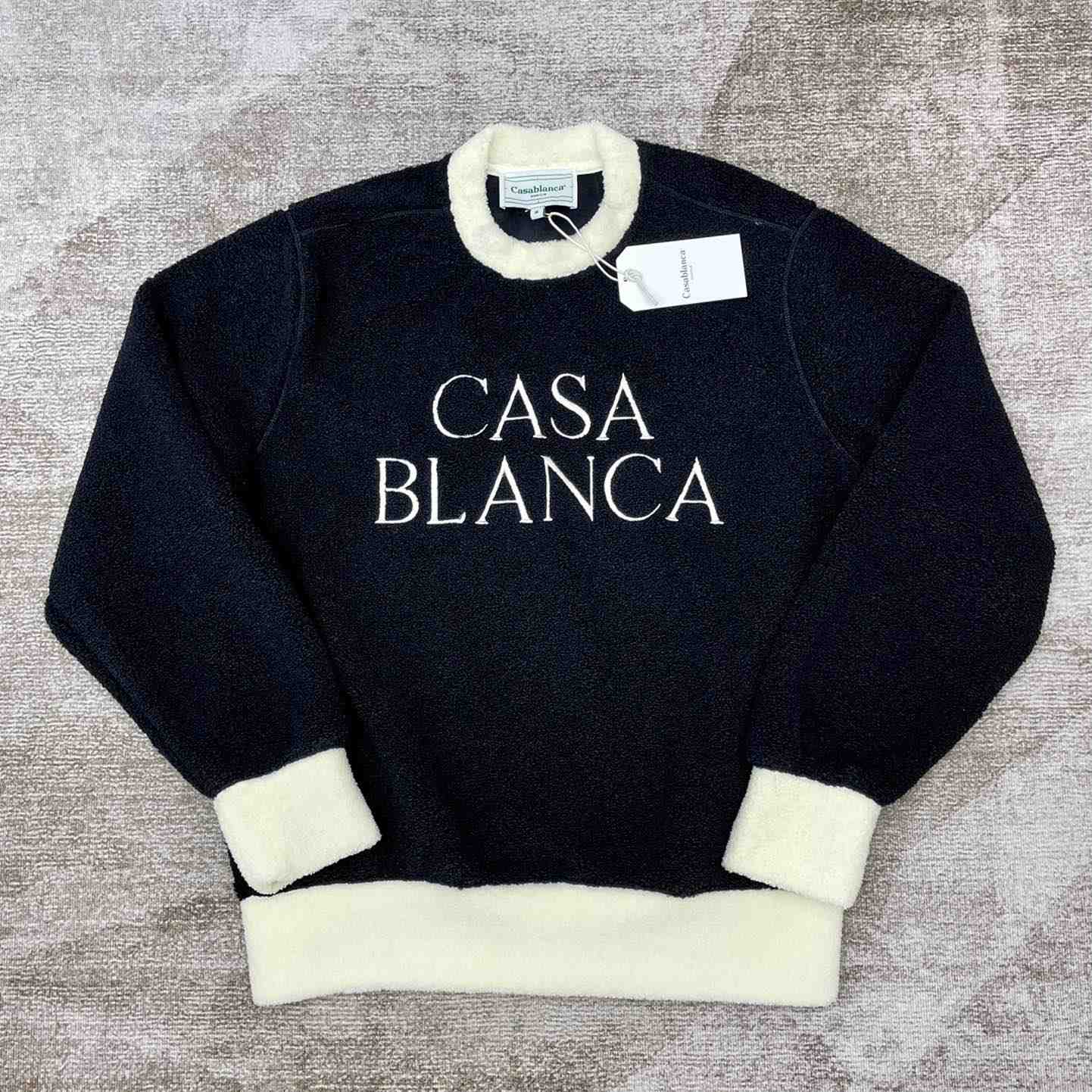 Casablanca Logo-print Fleece Jumper - DesignerGu