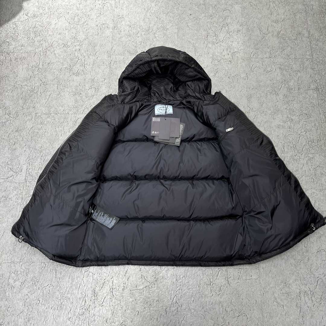 Prada Re-Nylon Hooded Down Jacket - DesignerGu