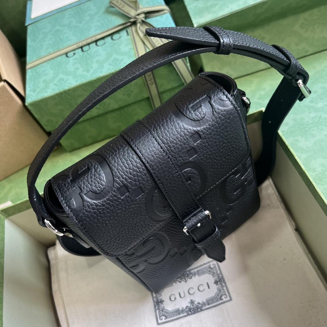 Gucci Jumbo GG Small Messenger Bag  (14.5x 18.5x 4.5cm) - DesignerGu