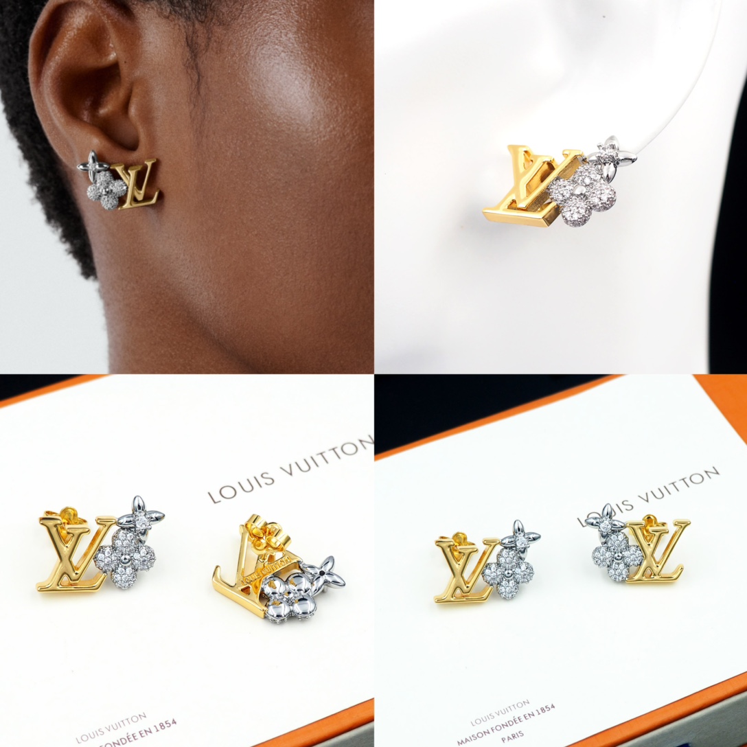 Louis Vuitto LV Gram Earrings - DesignerGu