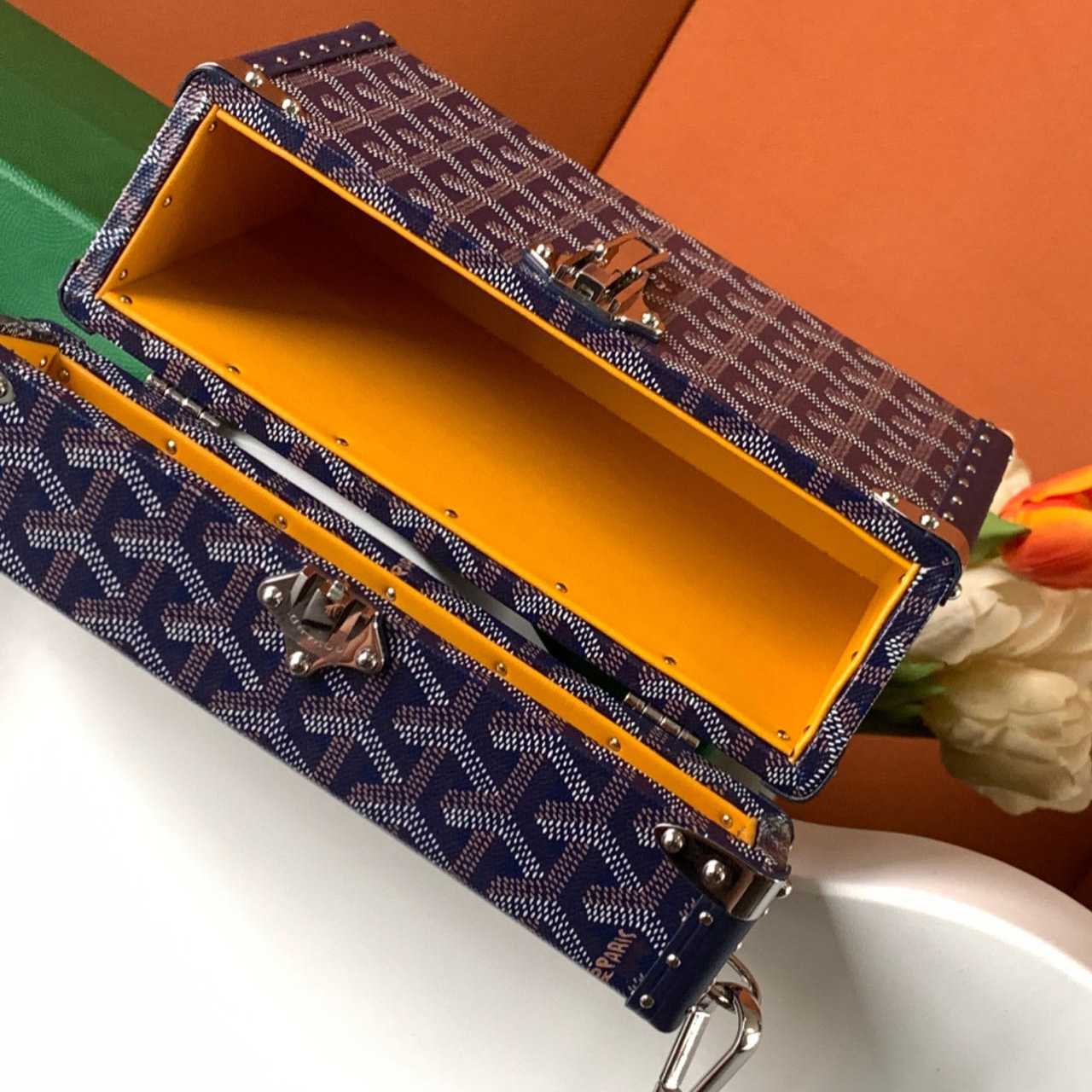 Goyard Bag Trunk Monogram Leather (21-15-6.5cm) - DesignerGu