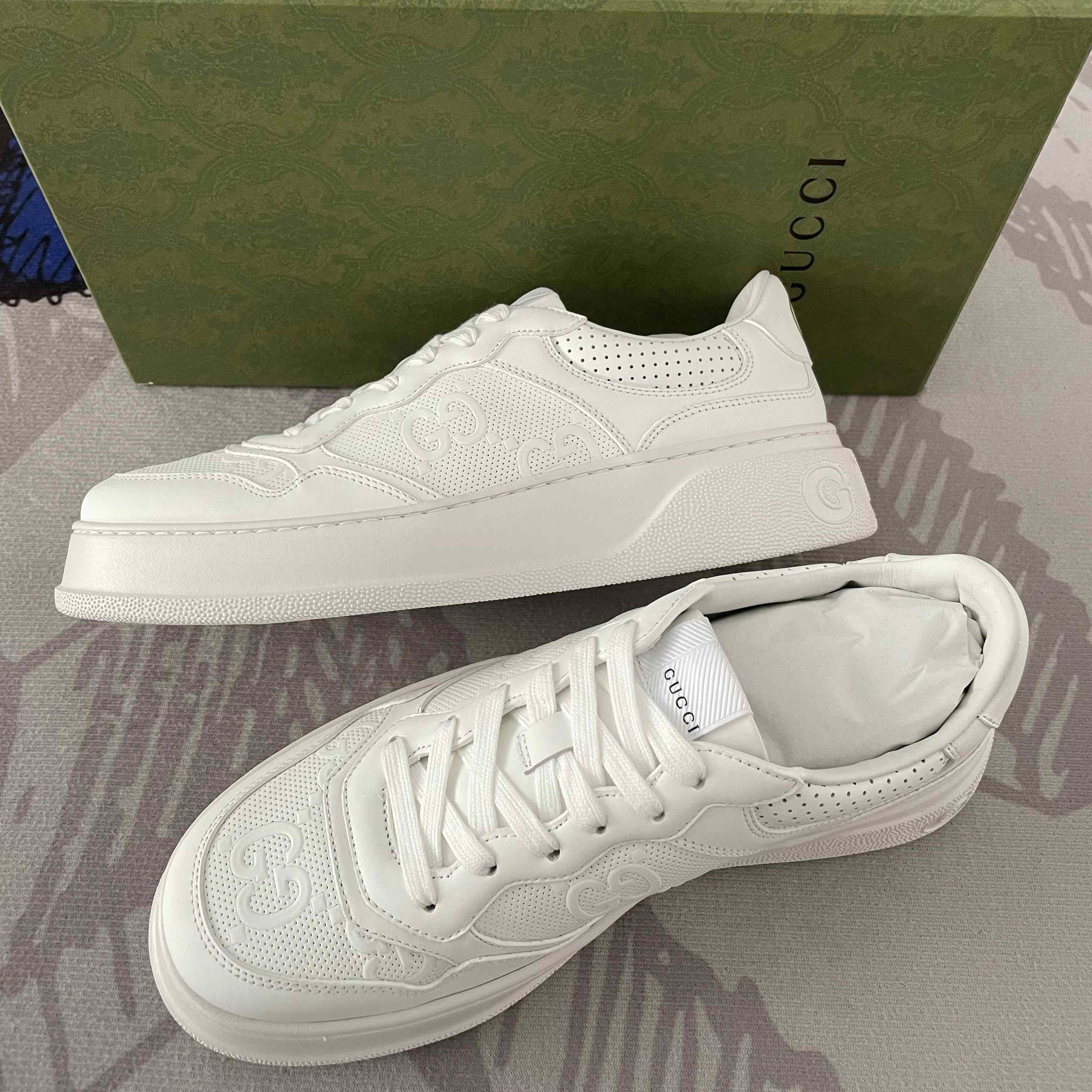 Gucci GG Embossed Sneaker - DesignerGu