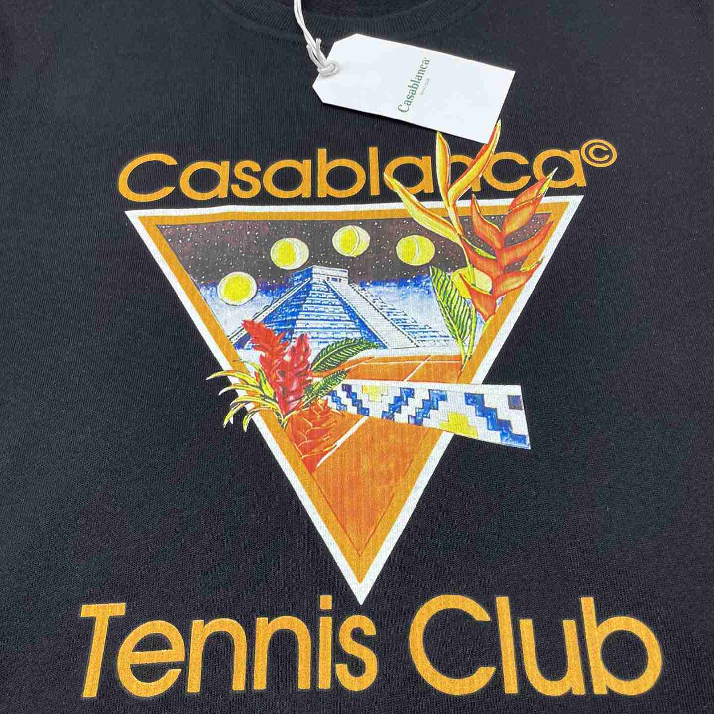 Casablanca Tennis Club Icon Printed Sweatshirt - DesignerGu