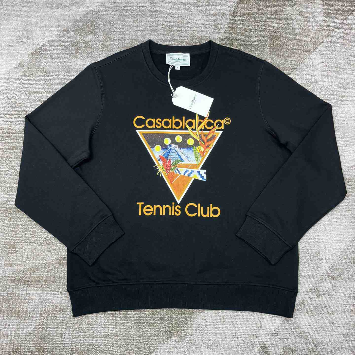 Casablanca Tennis Club Icon Printed Sweatshirt - DesignerGu