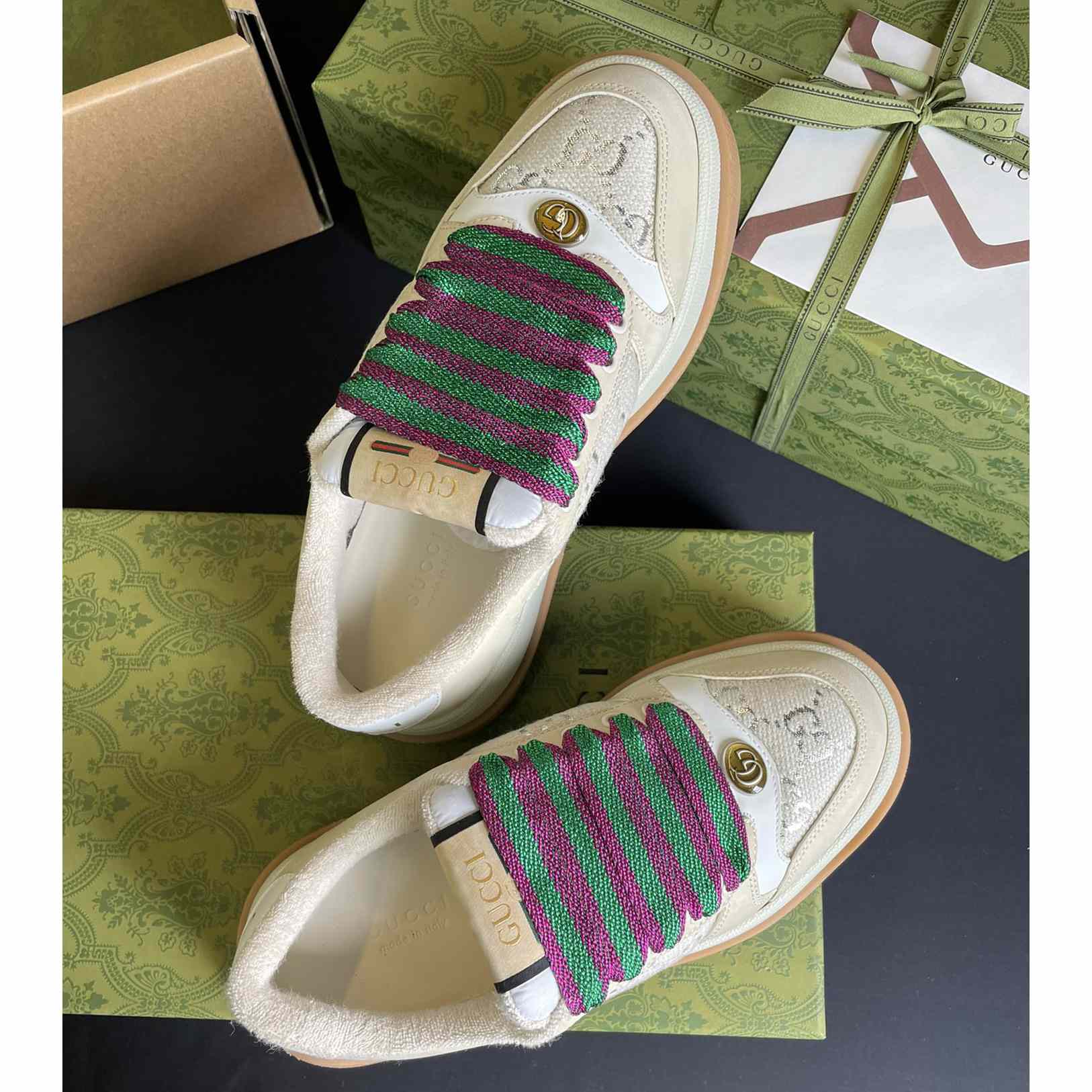 Gucci Women's Screener Sneaker - DesignerGu