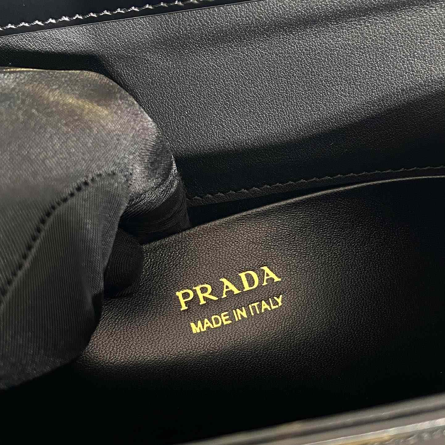 Prada Medium Brushed Leather Handbag - DesignerGu