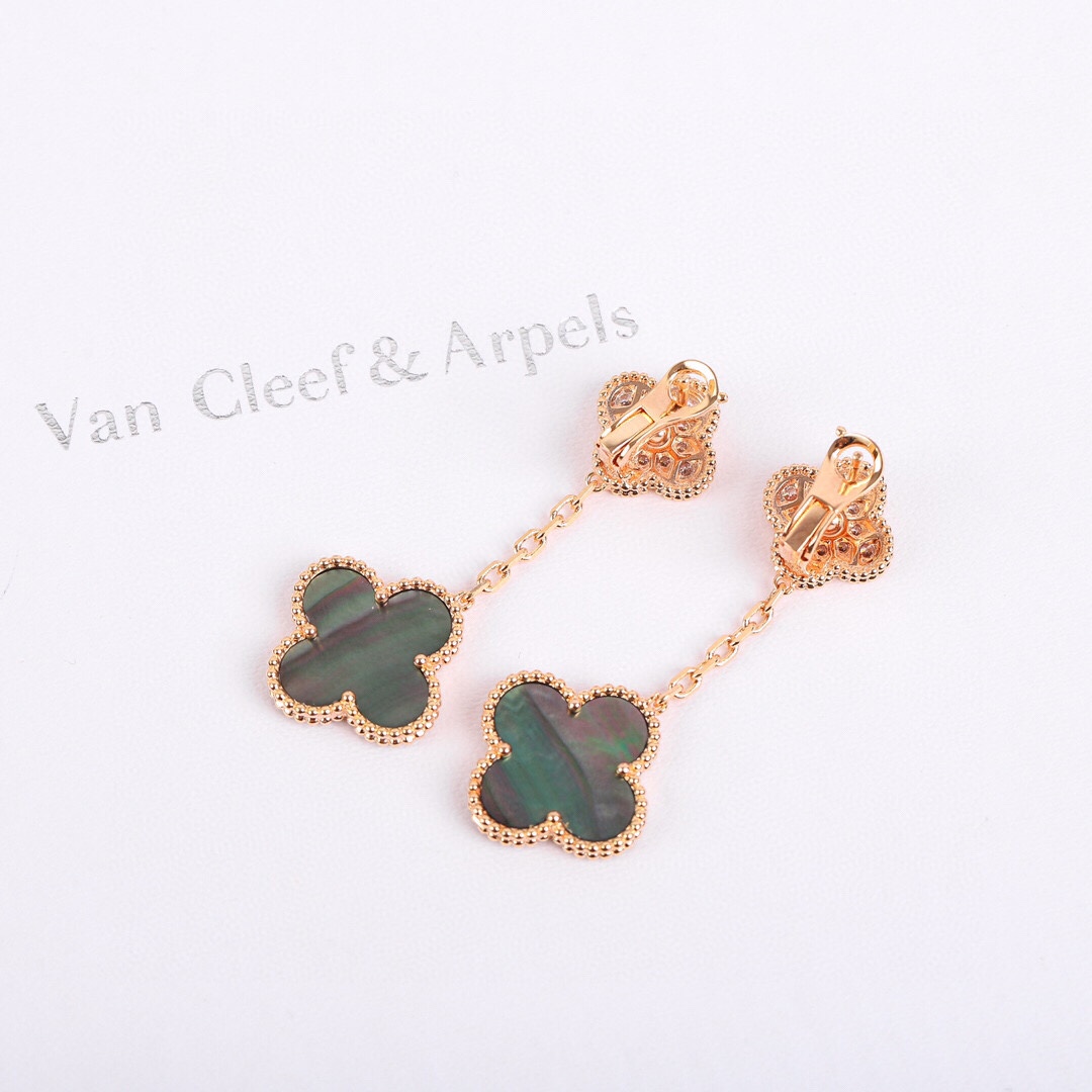 Van Cleef & Arpels Magic Alhambra Earrings, 2 Motifs - DesignerGu