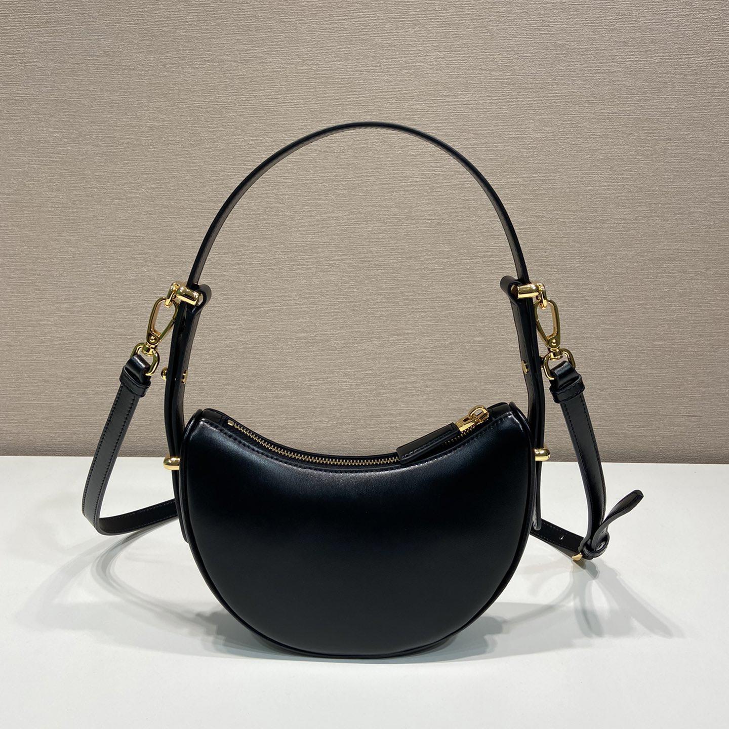 Prada Arqué Leather Mini Shoulder Bag - DesignerGu