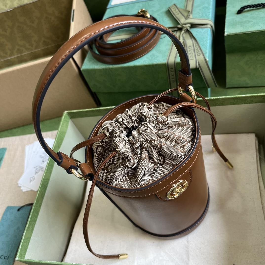 Gucci Ophidia Mini Bucket Bag  (11.5x23x8cm) - DesignerGu