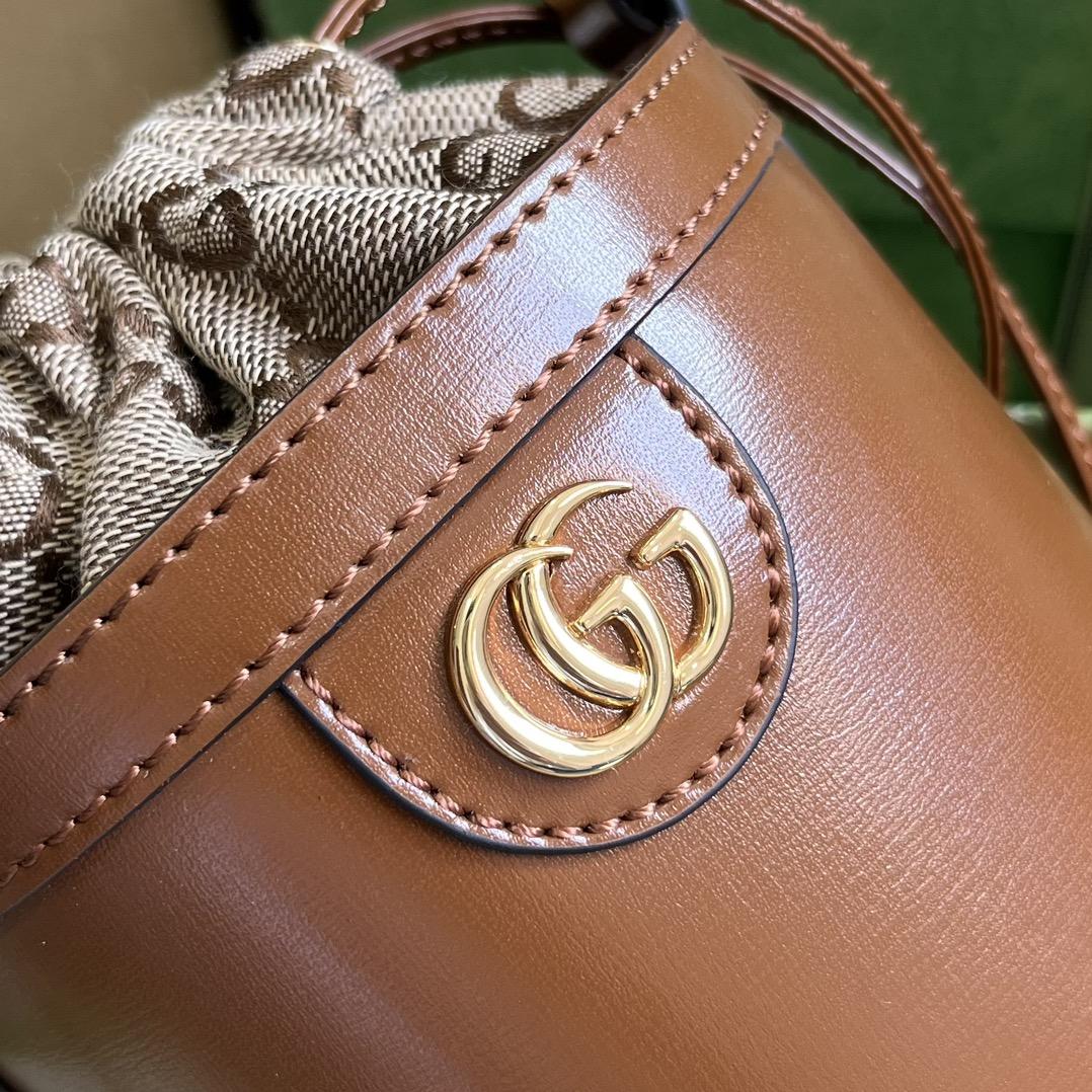 Gucci Ophidia Mini Bucket Bag  (11.5x23x8cm) - DesignerGu