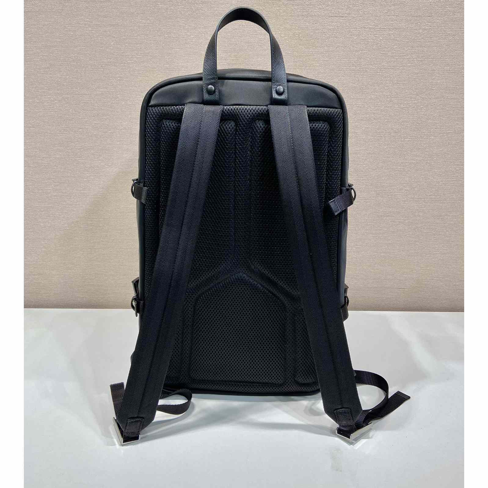 Prada Re-Nylon And Saffiano Leather Backpack - DesignerGu