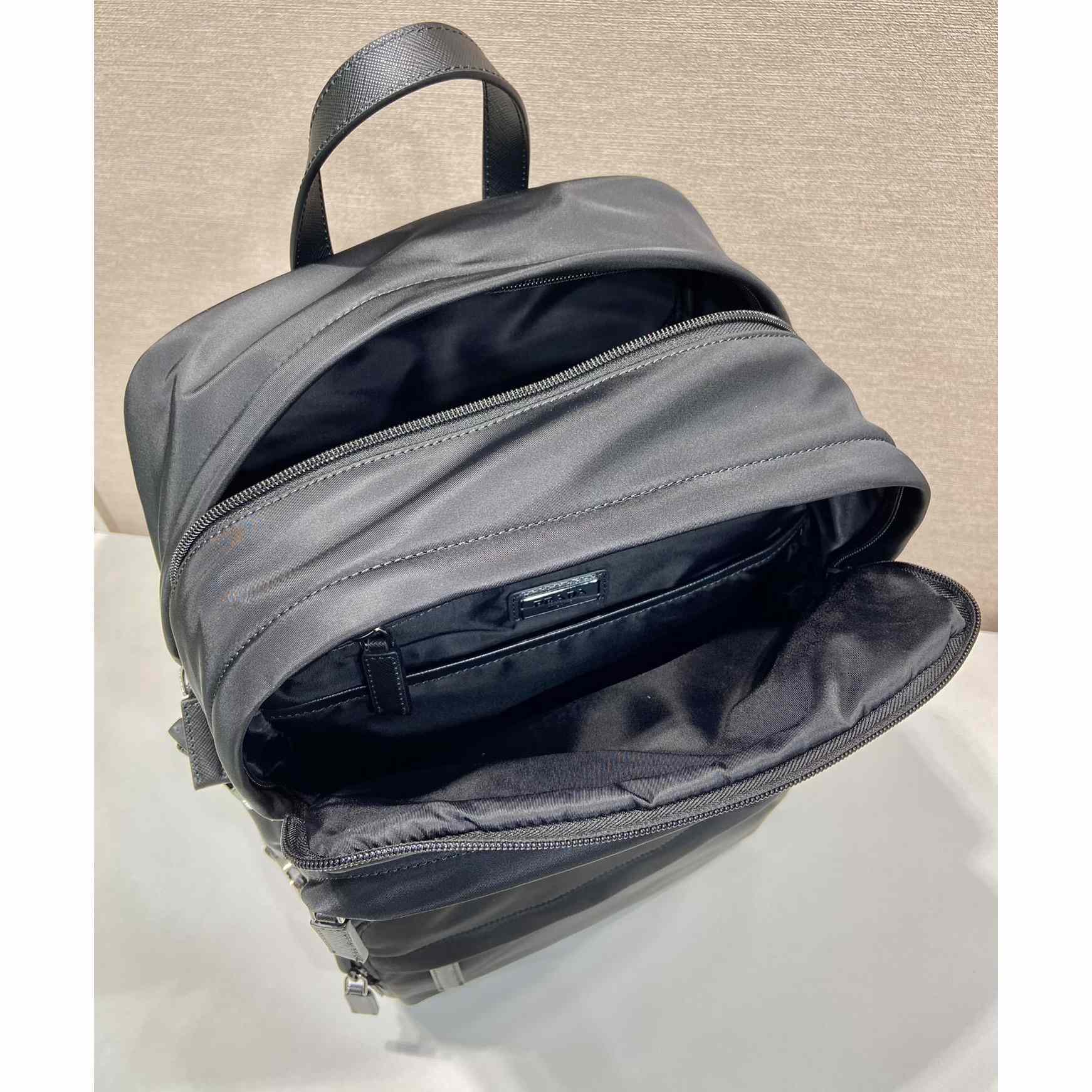 Prada Re-Nylon And Saffiano Leather Backpack - DesignerGu