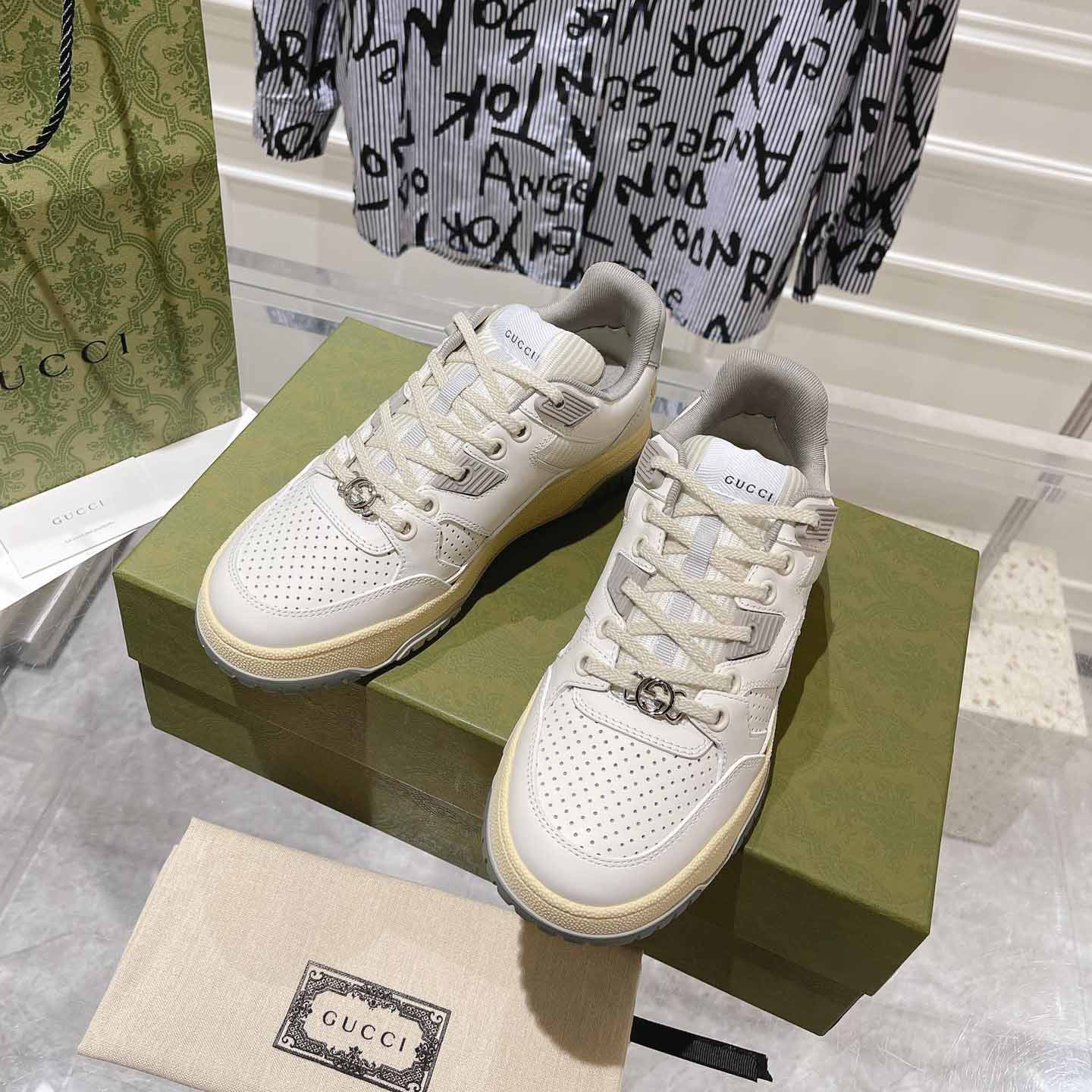 Gucci Distressed Effect Sneaker - DesignerGu