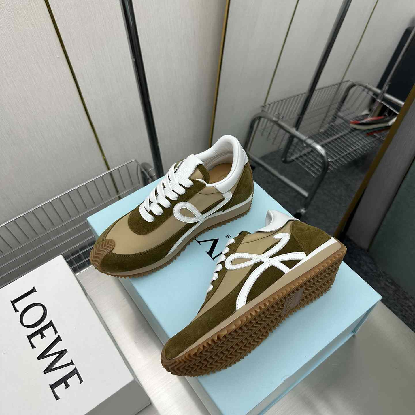 Loewe Flow Runner In Nylon And Suede - DesignerGu