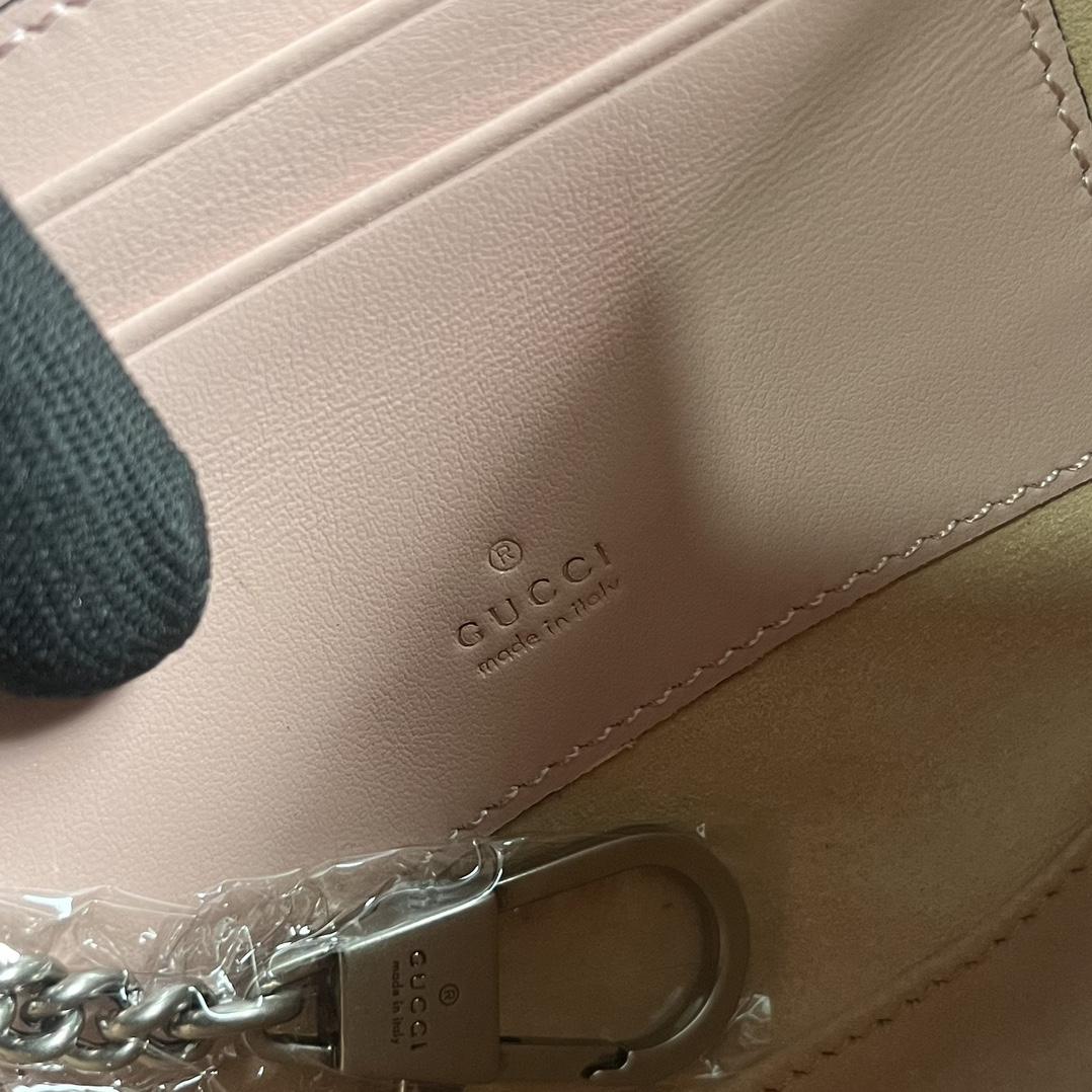 Gucci GG Marmont Matelasse Chain Mini Bag (20x 14.5x 4cm) - DesignerGu