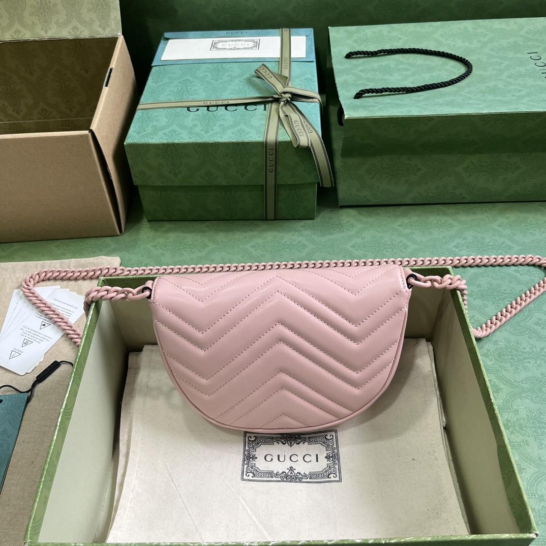 Gucci GG Marmont Matelasse Chain Mini Bag (20x 14.5x 4cm) - DesignerGu