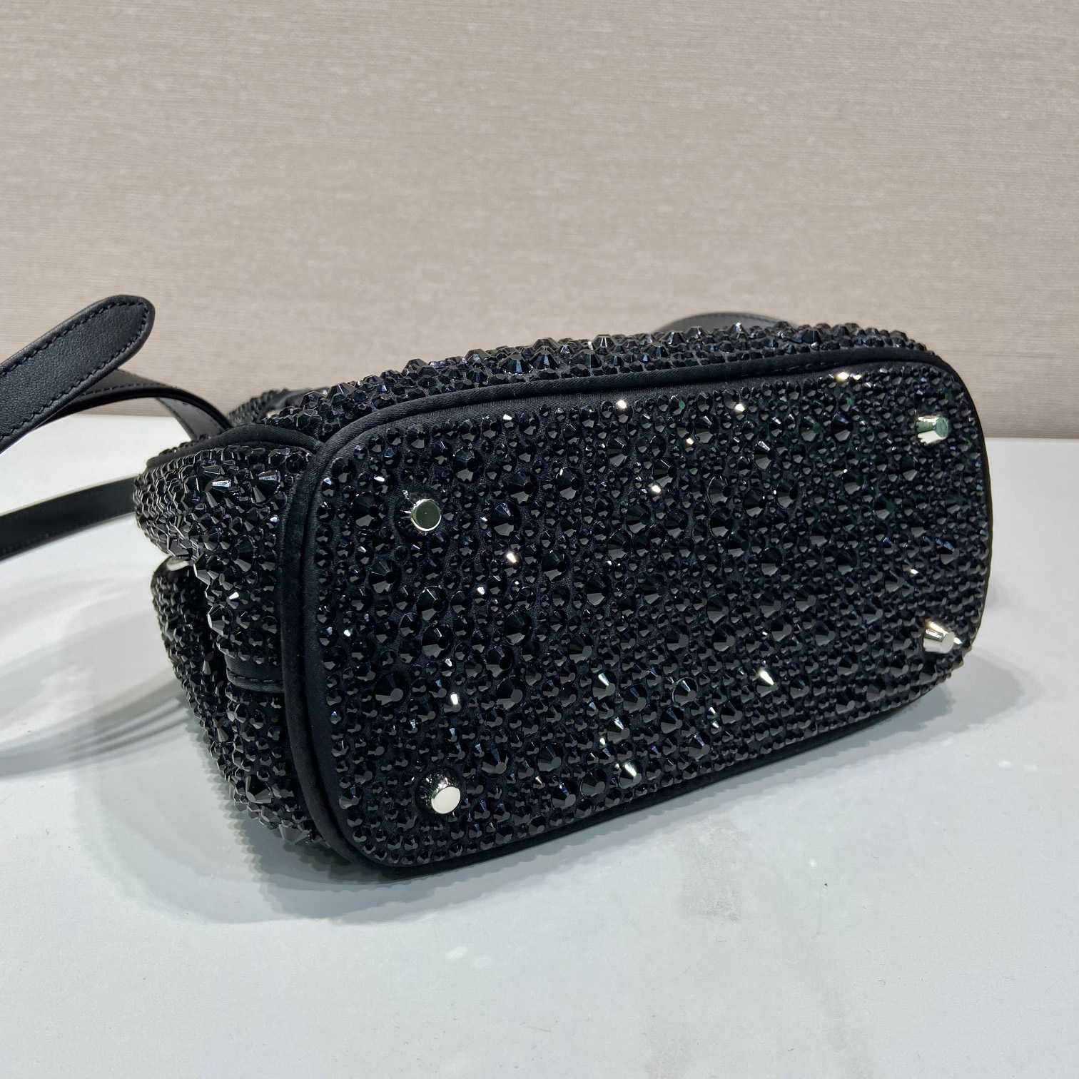 Prada Galleria Satin Mini-bag With Crystals - DesignerGu