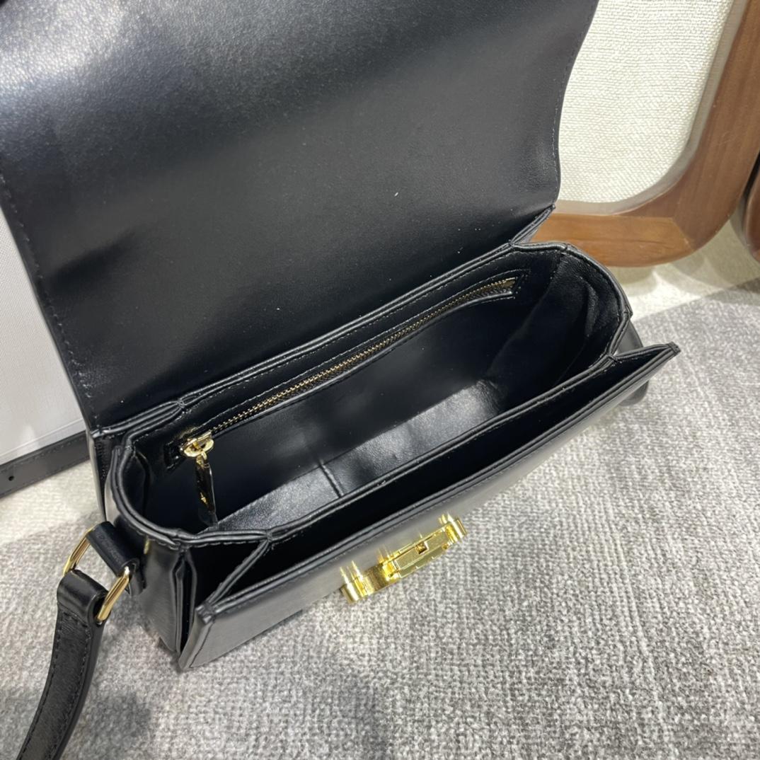 Celine Teen Triomphe Bag In Shiny Calfskin - DesignerGu